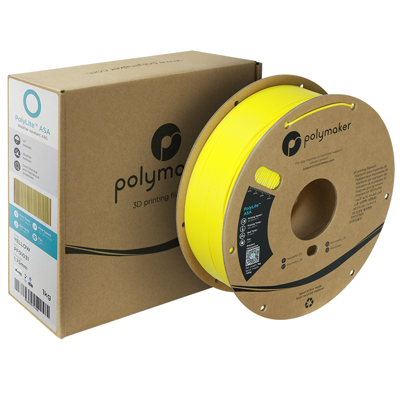 Polymaker | PolyLite ASA | Yellow | 1.75mm | 1 kg