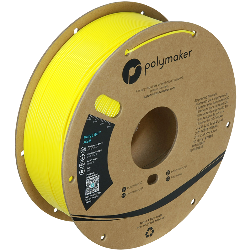 Polymaker | PolyLite ASA | Yellow | 1.75mm | 1 kg