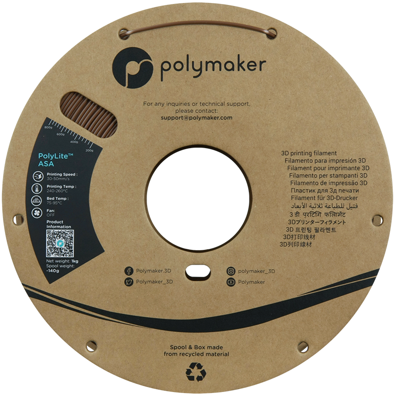 Polymaker | PolyLite ASA | Army Brown | 1.75mm | 1 kg
