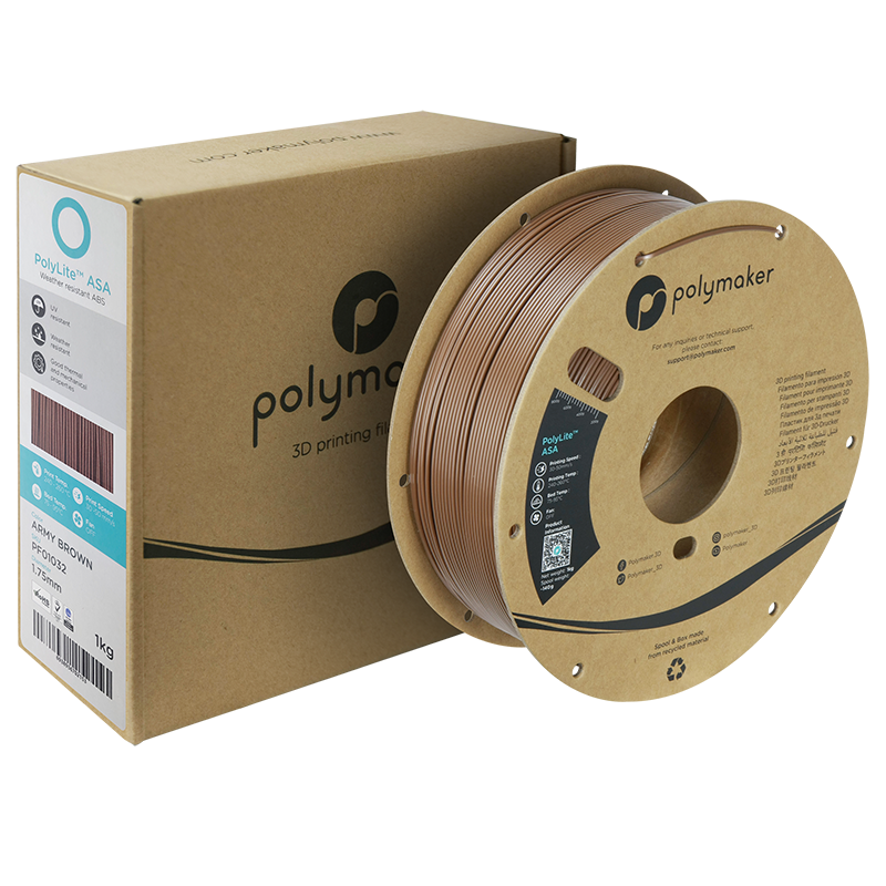 Polymaker | PolyLite ASA | Army Brown | 1.75mm | 1 kg