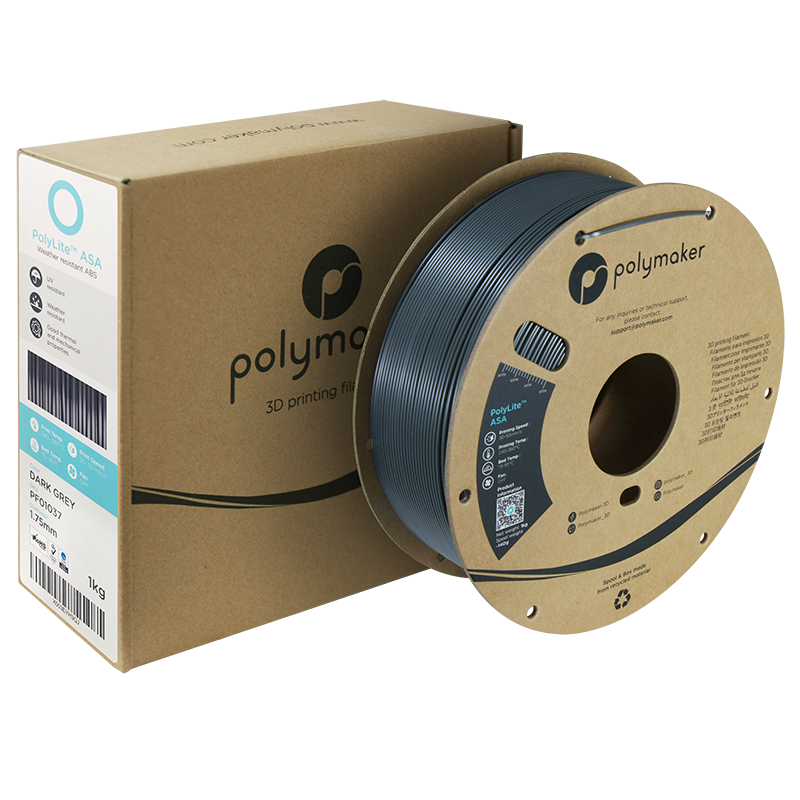 Polymaker | PolyLite ASA | Dark Grey | 1.75mm | 1 kg