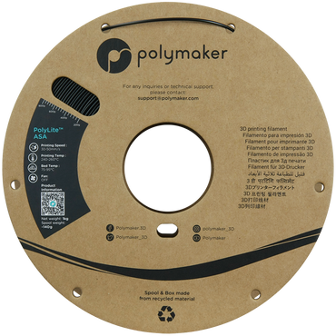 Polymaker | PolyLite ASA | Jet Black | 1.75mm | 1 kg
