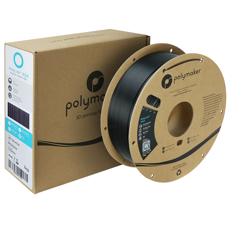 Polymaker | PolyLite ASA | Jet Black | 1.75mm | 1 kg