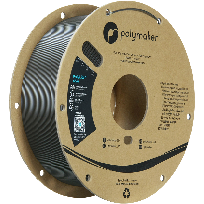 Polymaker | PolyLite ASA | Dark Grey Green | 1.75mm | 1 kg