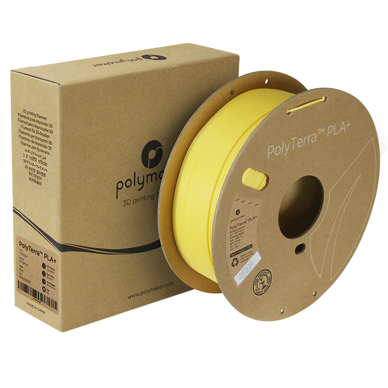 Polymaker | PolyTerra PLA+ | Yellow | 1.75mm | 1 kg