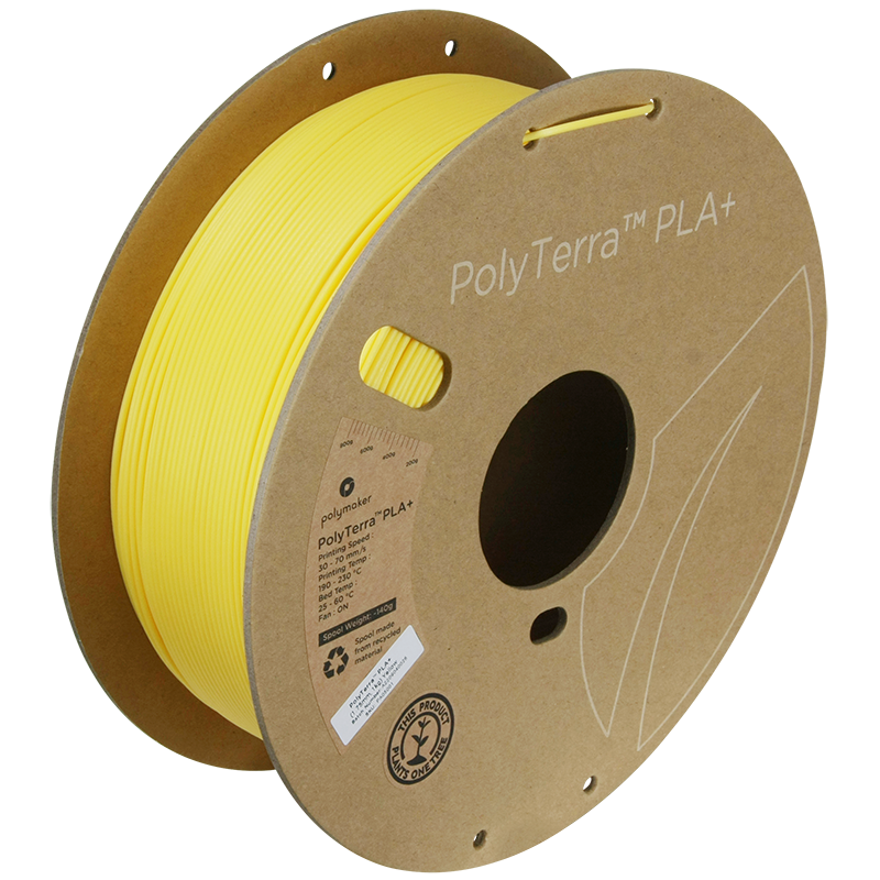 Polymaker | PolyTerra PLA+ | Yellow | 1.75mm | 1 kg