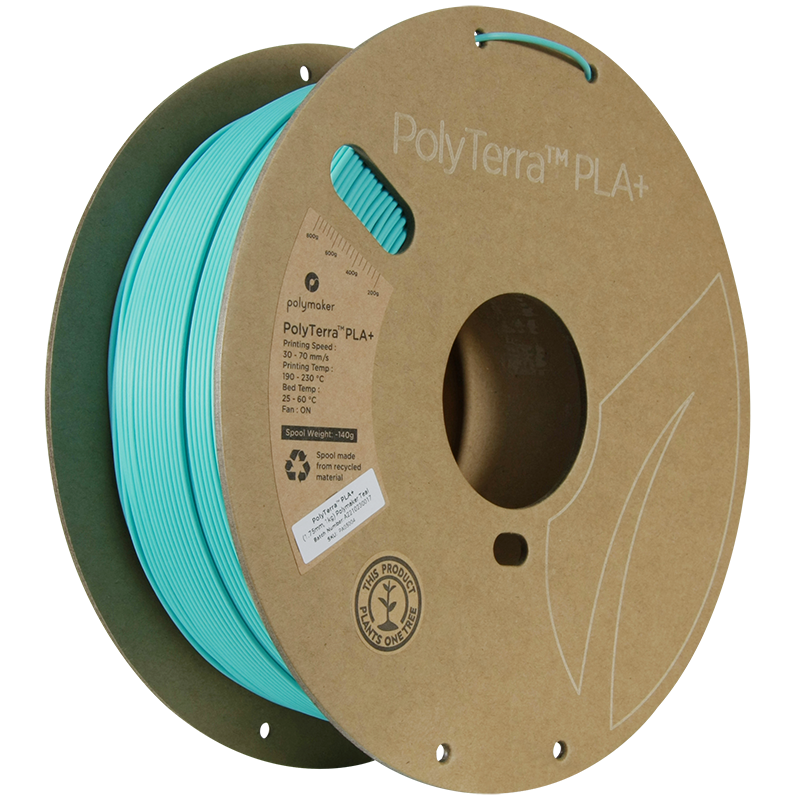 Polymaker | PolyTerra PLA+ | Polymaker Teal | 1.75mm | 1 kg