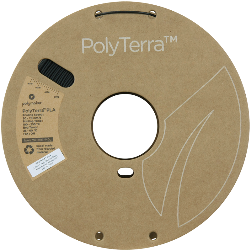 Polymaker | PolyTerra PLA | Charcoal Black | 1.75mm | 1 kg