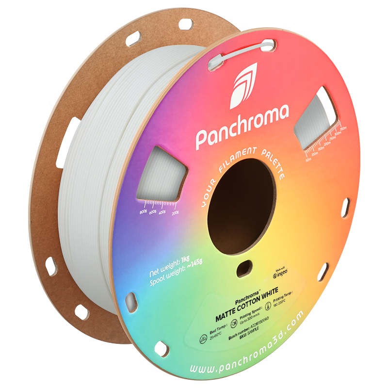 Polymaker | Panchroma PLA | Matte Cotton White | 1.75mm | 1 kg