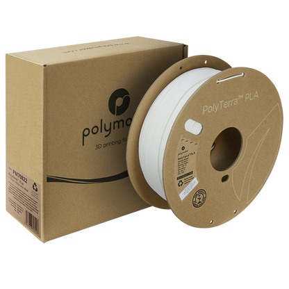 Polymaker | PolyTerra PLA | Cotton White | 1.75mm | 1 kg
