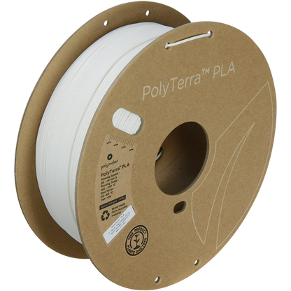 Polymaker | PolyTerra PLA | Cotton White | 1.75mm | 1 kg