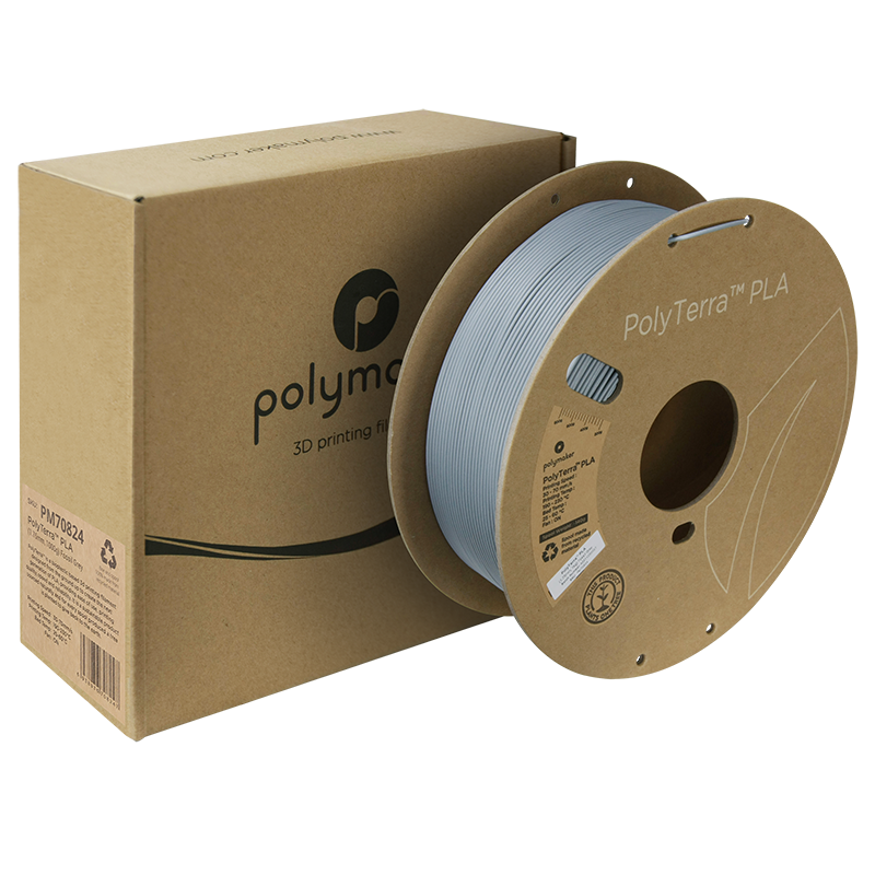 Polymaker | PolyTerra PLA | Fossil Grey | 1.75mm | 1 kg