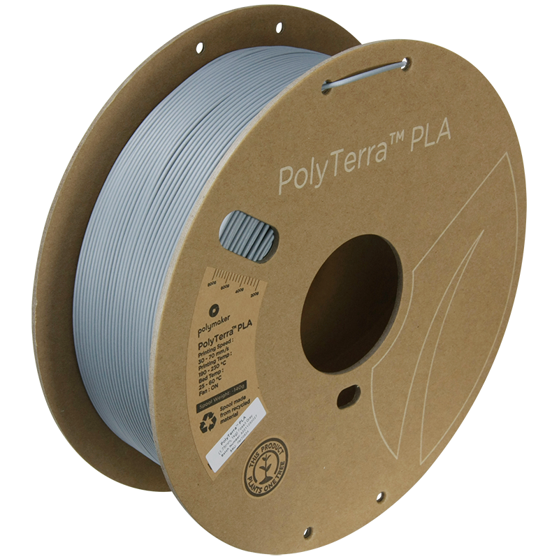 Polymaker | PolyTerra PLA | Fossil Grey | 1.75mm | 1 kg
