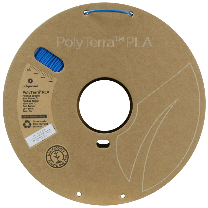 Polymaker | PolyTerra PLA | Sapphire Blue | 1.75mm | 1 kg