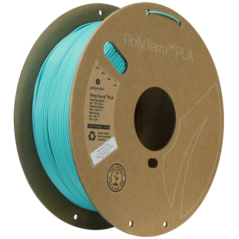 Polymaker | PolyTerra PLA | Arctic Teal | 1.75mm | 1 kg