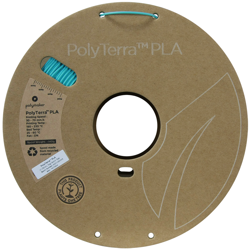 Polymaker | PolyTerra PLA | Arctic Teal | 1.75mm | 1 kg