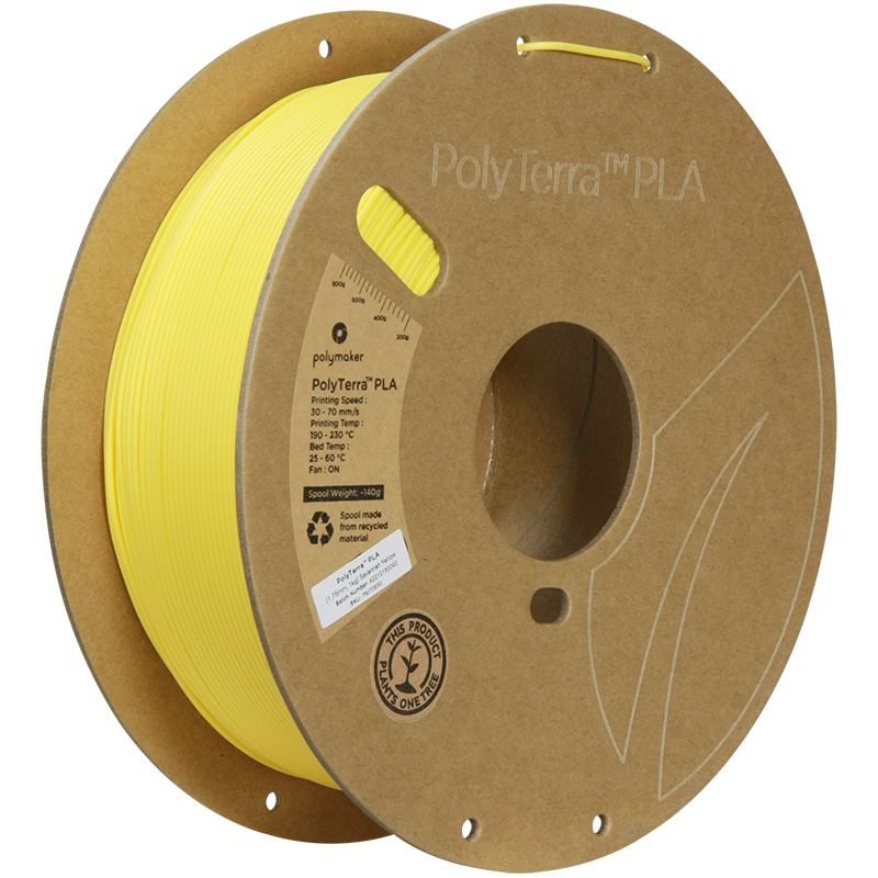 Polymaker | PolyTerra PLA | Savannah Yellow | 1.75mm | 1 kg