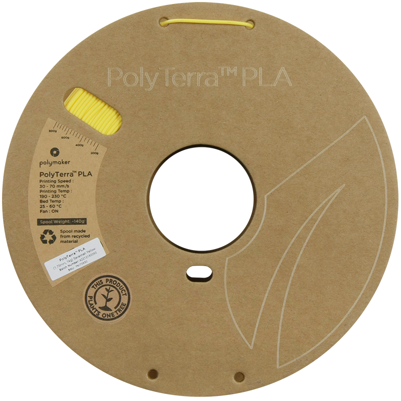 Polymaker | PolyTerra PLA | Savannah Yellow | 1.75mm | 1 kg