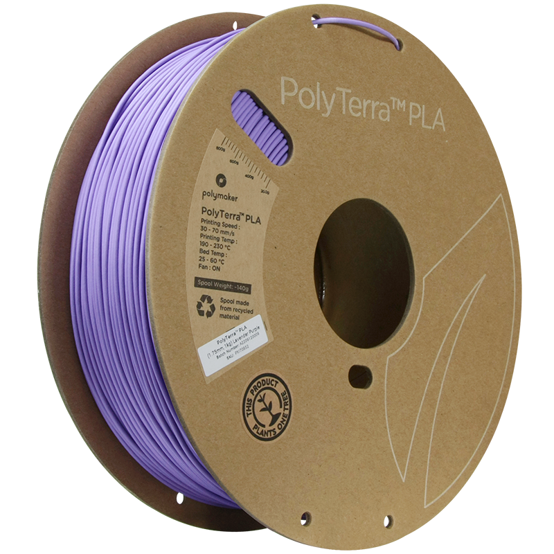 Polymaker | PolyTerra PLA | Lavender Purple | 1.75mm | 1 kg