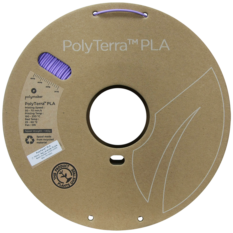 Polymaker | PolyTerra PLA | Lavender Purple | 1.75mm | 1 kg