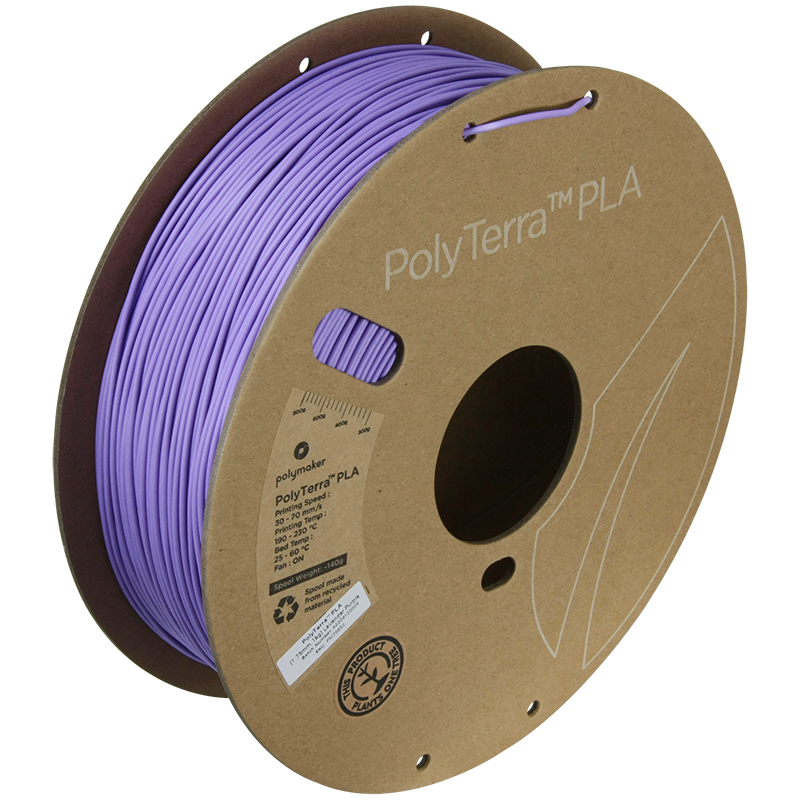 Polymaker | PolyTerra PLA | Lavender Purple | 1.75mm | 1 kg