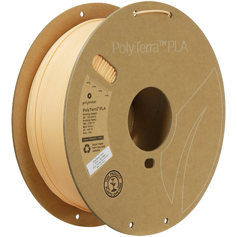 (UDGÅR) Polymaker | PolyTerra PLA | Peach | 1.75mm | 1 kg