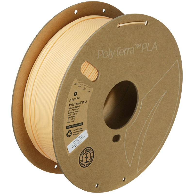 (UDGÅR) Polymaker | PolyTerra PLA | Peach | 1.75mm | 1 kg