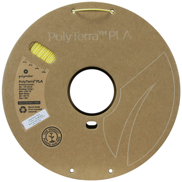 (UDGÅR) Polymaker | PolyTerra PLA | Banana | 1.75mm | 1 kg