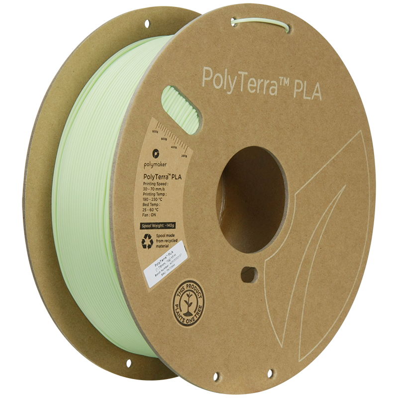 (UDGÅR) Polymaker | PolyTerra PLA | Mint | 1.75mm | 1 kg
