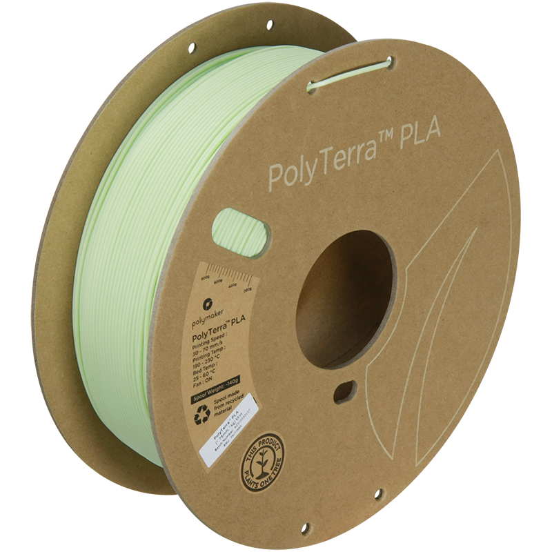 (UDGÅR) Polymaker | PolyTerra PLA | Mint | 1.75mm | 1 kg