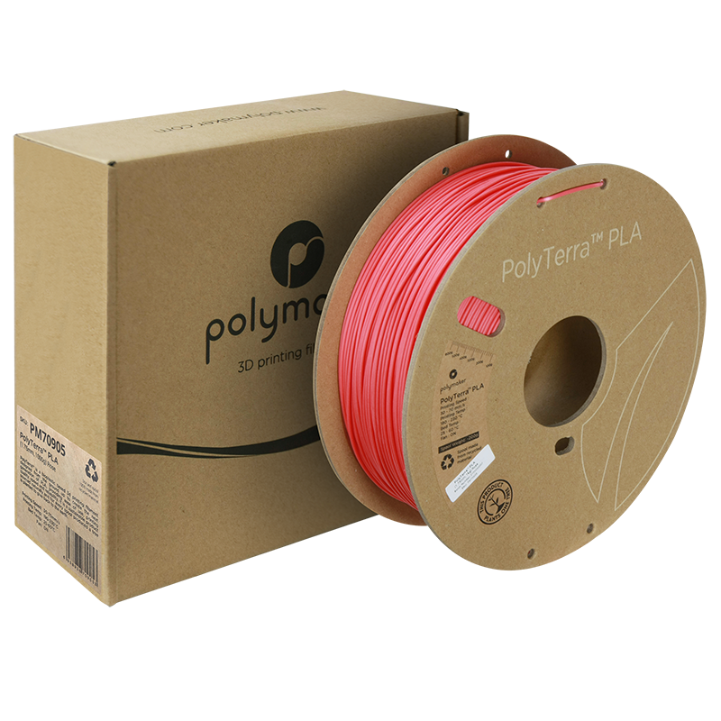 (UDGÅR) Polymaker | PolyTerra PLA | Rose | 1.75mm | 1 kg