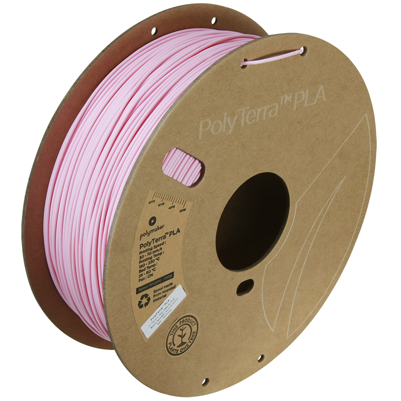 Polymaker | PolyTerra PLA | Sakura Pink | 1.75mm | 1 kg
