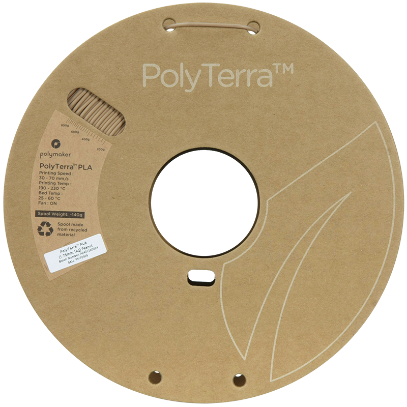 Polymaker | PolyTerra PLA | Peanut | 1.75mm | 1 kg