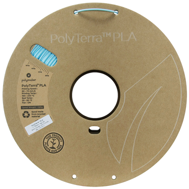 (UDGÅR) Polymaker | PolyTerra PLA | Ice | 1.75mm | 1 kg
