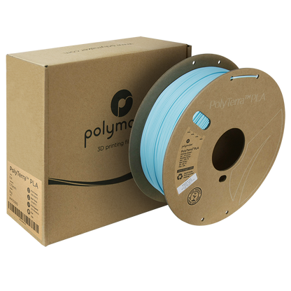 (UDGÅR) Polymaker | PolyTerra PLA | Ice | 1.75mm | 1 kg