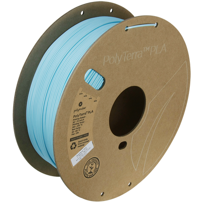 (UDGÅR) Polymaker | PolyTerra PLA | Ice | 1.75mm | 1 kg