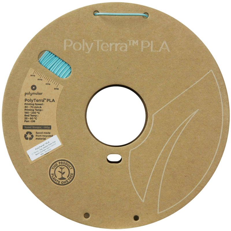 (UDGÅR) Polymaker | PolyTerra PLA | Marble Slate Grey | 1.75mm | 1 kg