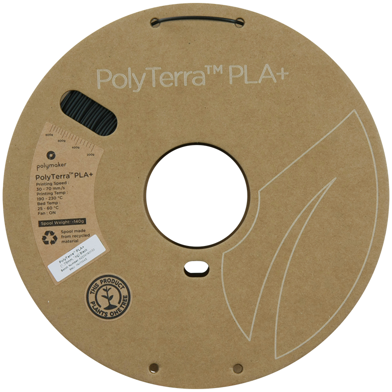 Polymaker | PolyTerra PLA+ | Black | 1.75mm | 1 kg
