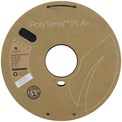 Polymaker | PolyTerra PLA+ | Black | 1.75mm | 1 kg