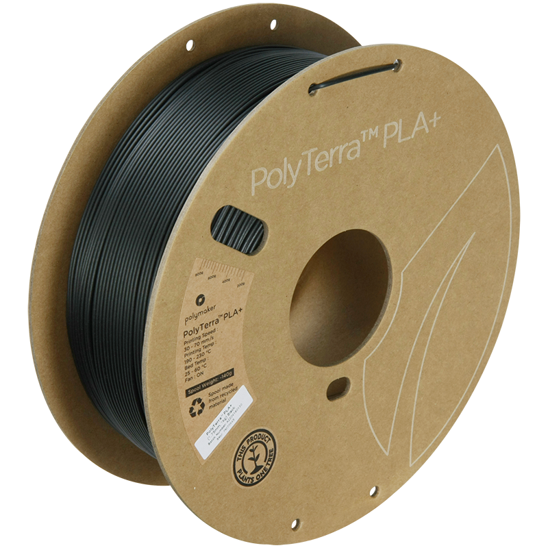Polymaker | PolyTerra PLA+ | Black | 1.75mm | 1 kg