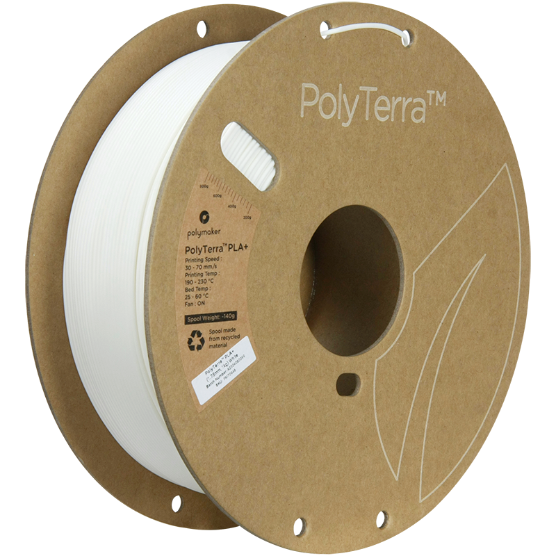 Polymaker | PolyTerra PLA+ | White | 1.75mm | 1 kg