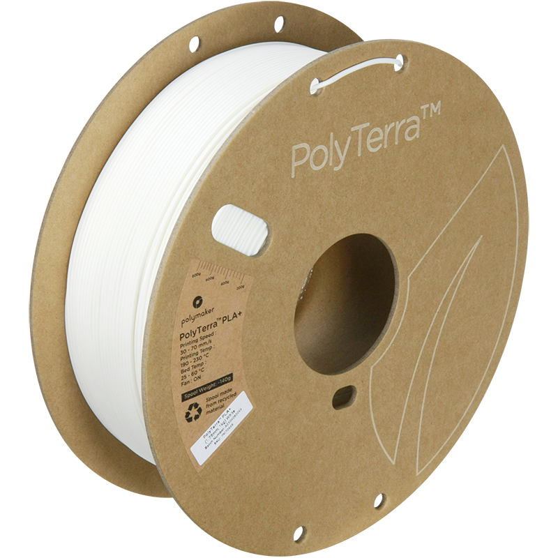 Polymaker | PolyTerra PLA+ | White | 1.75mm | 1 kg