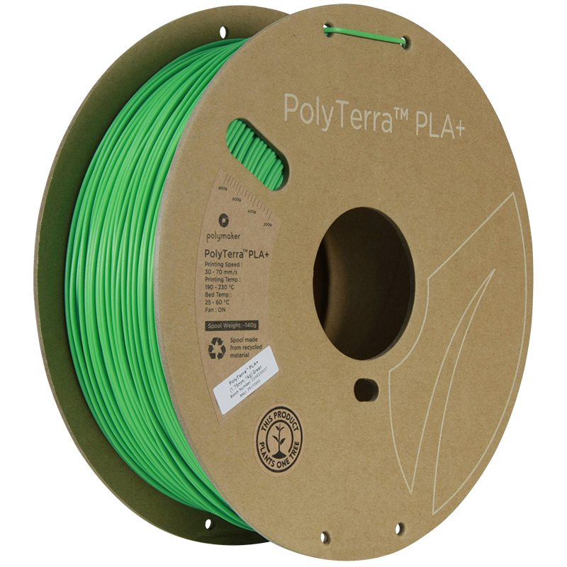 Polymaker | PolyTerra PLA+ | Green | 1.75mm | 1 kg