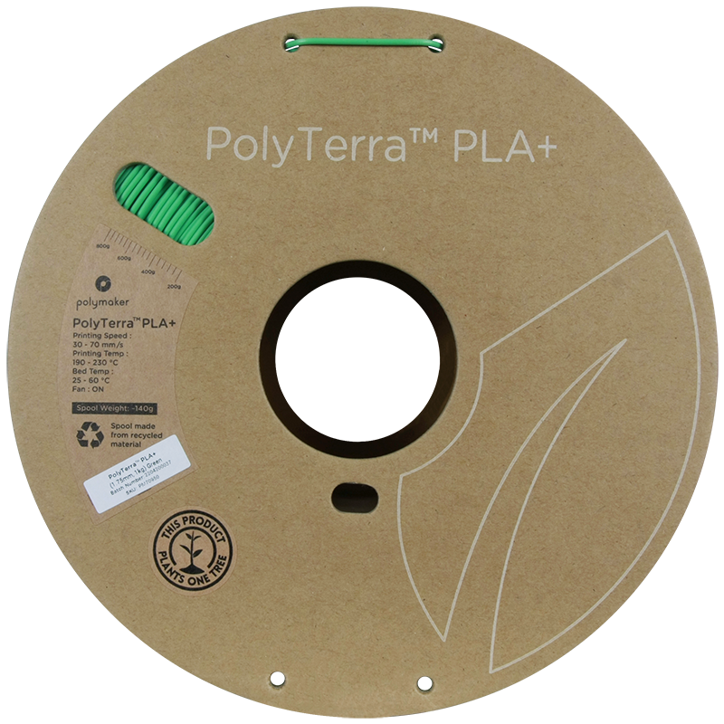 Polymaker | PolyTerra PLA+ | Green | 1.75mm | 1 kg