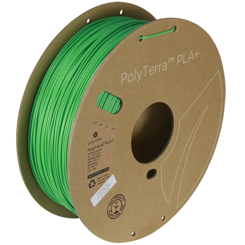 Polymaker | PolyTerra PLA+ | Green | 1.75mm | 1 kg
