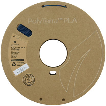 (UDGÅR) Polymaker | PolyTerra PLA | Army Blue | 1.75mm | 1 kg