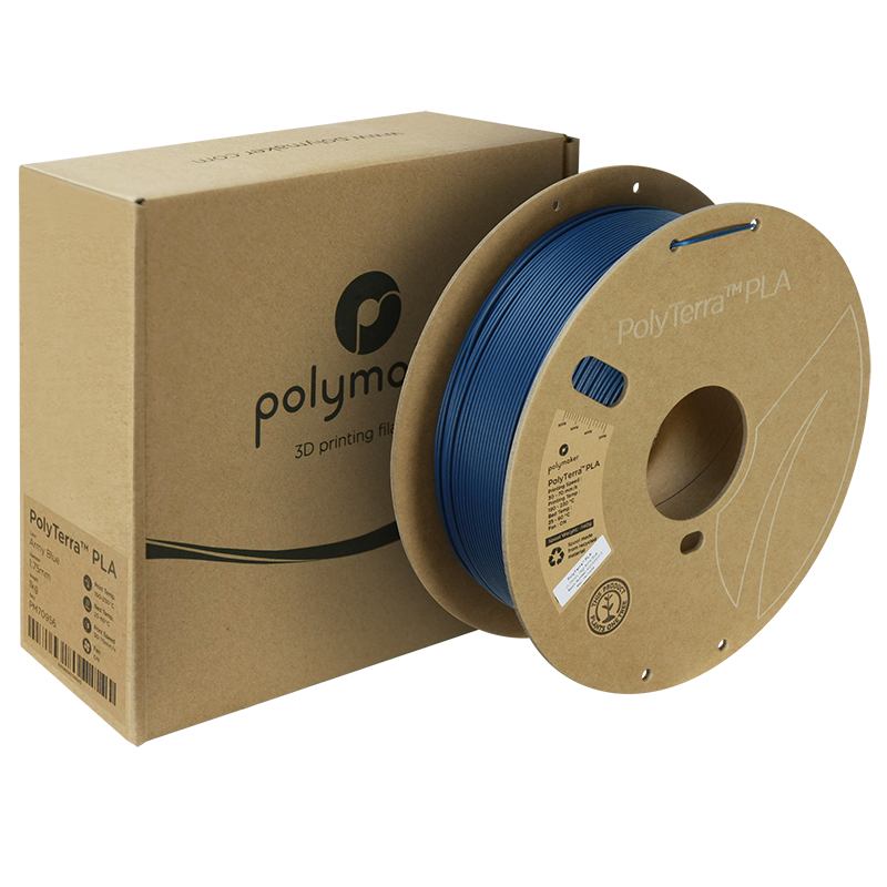 (UDGÅR) Polymaker | PolyTerra PLA | Army Blue | 1.75mm | 1 kg