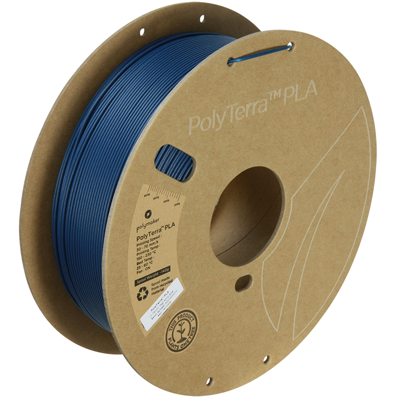 (UDGÅR) Polymaker | PolyTerra PLA | Army Blue | 1.75mm | 1 kg