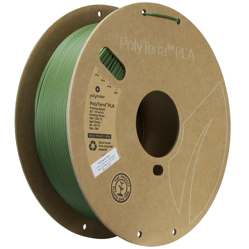 Polymaker | PolyTerra PLA | Army Dark Green | 1.75mm | 1 kg