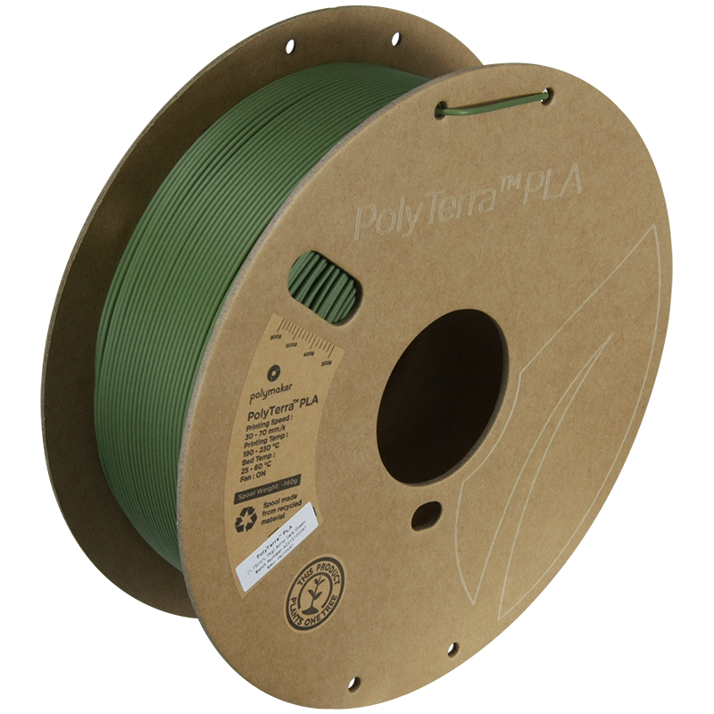 Polymaker | PolyTerra PLA | Army Dark Green | 1.75mm | 1 kg